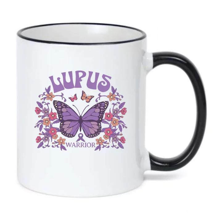 Lupus Ribbon Fibromyalgia Black Color Changing Mug