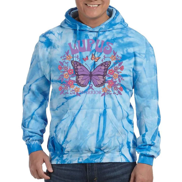 Lupus Ribbon Fibromyalgia Tie Dye Hoodie