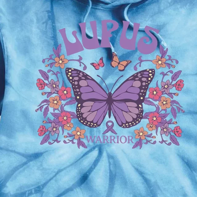 Lupus Ribbon Fibromyalgia Tie Dye Hoodie