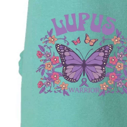 Lupus Ribbon Fibromyalgia Doggie 3-End Fleece Hoodie