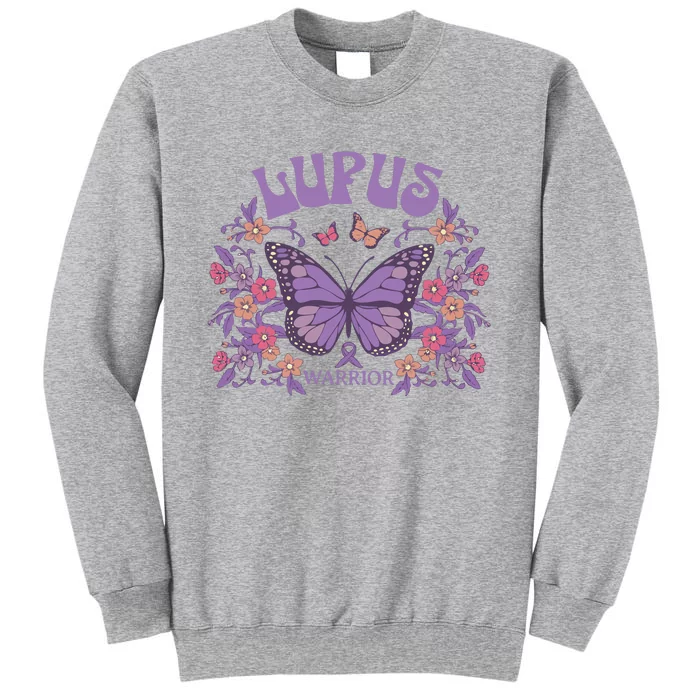 Lupus Ribbon Fibromyalgia Tall Sweatshirt