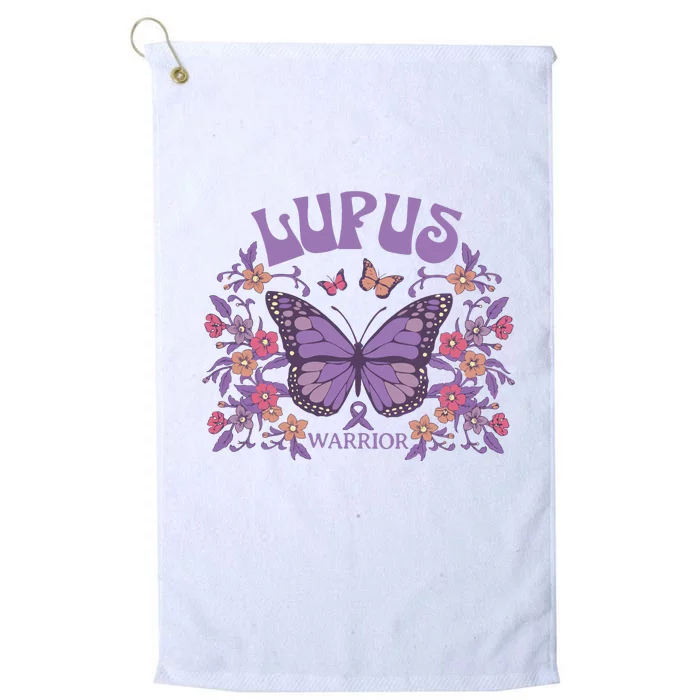 Lupus Ribbon Fibromyalgia Platinum Collection Golf Towel