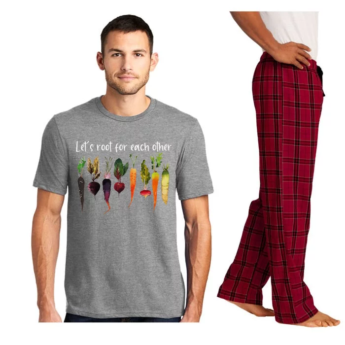 LetS Root For Each Other And Watch Each Other Grow Garden Pajama Set