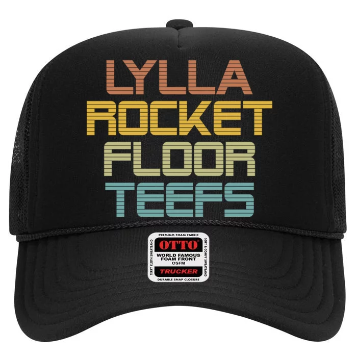 Lylla & Rocket & Floor & Teefs High Crown Mesh Trucker Hat