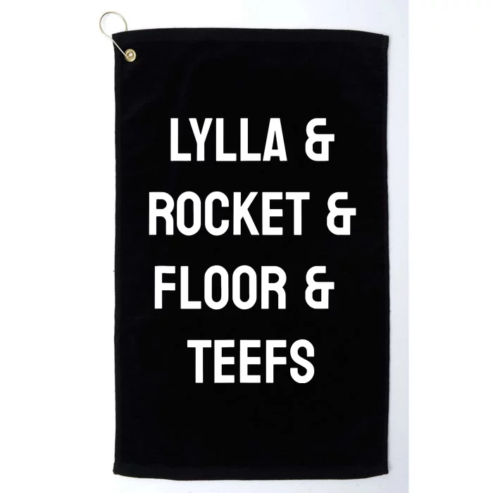 Lylla & Rocket & Floor & Teefs Funny Birthday Quote Platinum Collection Golf Towel