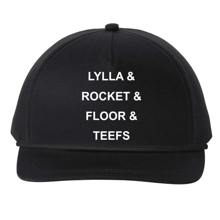 Lylla & Rocket & Floor & Teefs Funny Birthday Quote Snapback Five-Panel Rope Hat