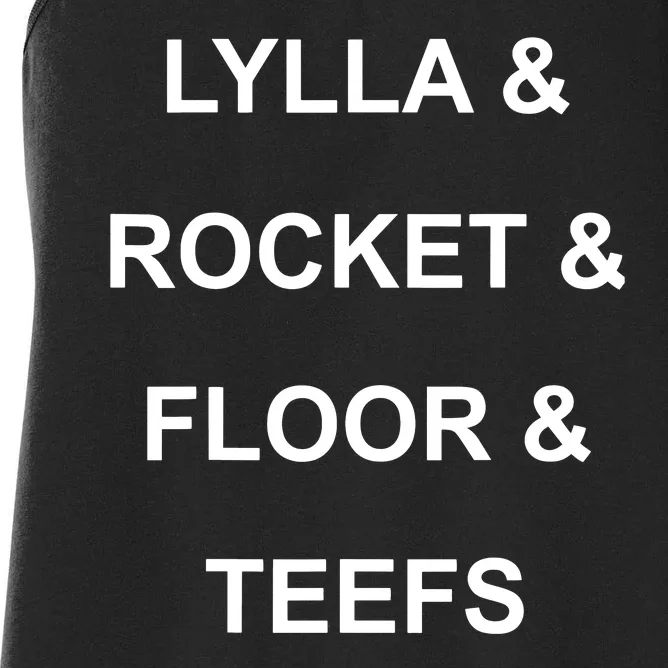 Lylla & Rocket & Floor & Teefs Funny Birthday Quote Women's Racerback Tank