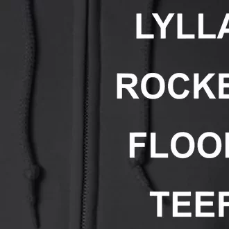 Lylla & Rocket & Floor & Teefs Funny Birthday Quote Full Zip Hoodie