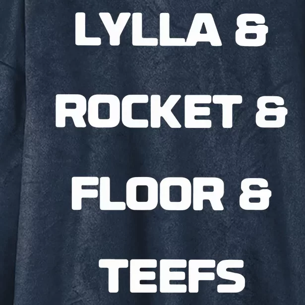 Lylla & Rocket & Floor & Teefs Hooded Wearable Blanket