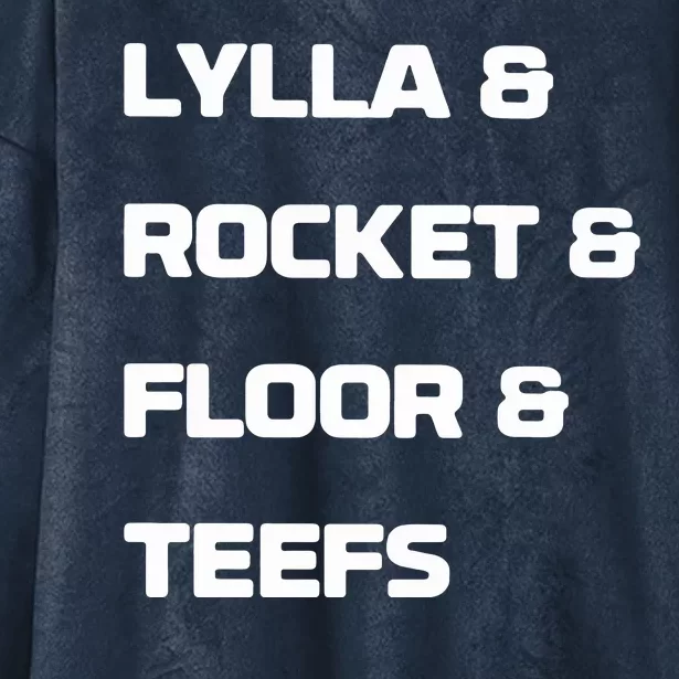 Lylla & Rocket & Floor & Teefs Hooded Wearable Blanket