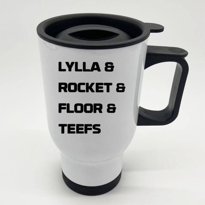 Lylla & Rocket & Floor & Teefs Front & Back Stainless Steel Travel Mug