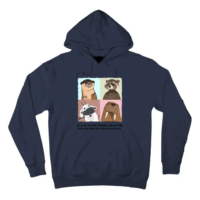 Lylla Rocket Floor Teefs Into The Forever And Beautiful Sky Rock Tall Hoodie