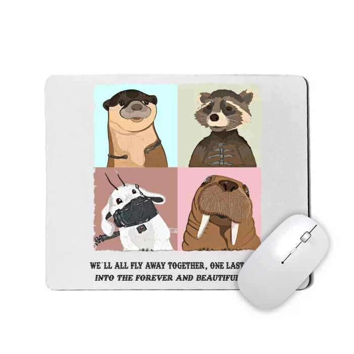 Lylla Rocket Floor Teefs Into The Forever And Beautiful Sky Rock Mousepad