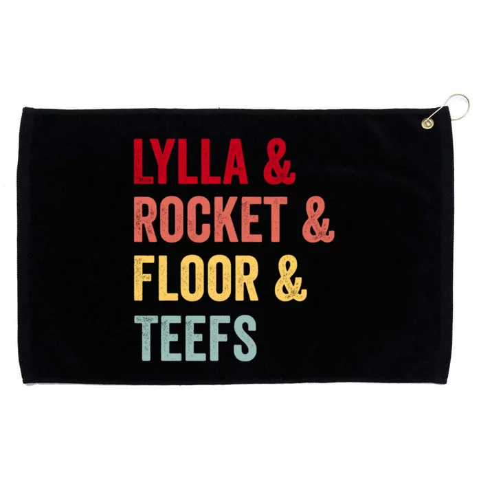 Lylla & Rocket & Floor & Teefs Grommeted Golf Towel