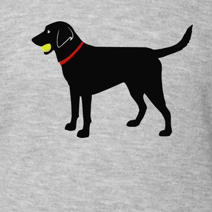 Labrador Retriever Fetch Black Lab Play Ball Toddler Sweatshirt