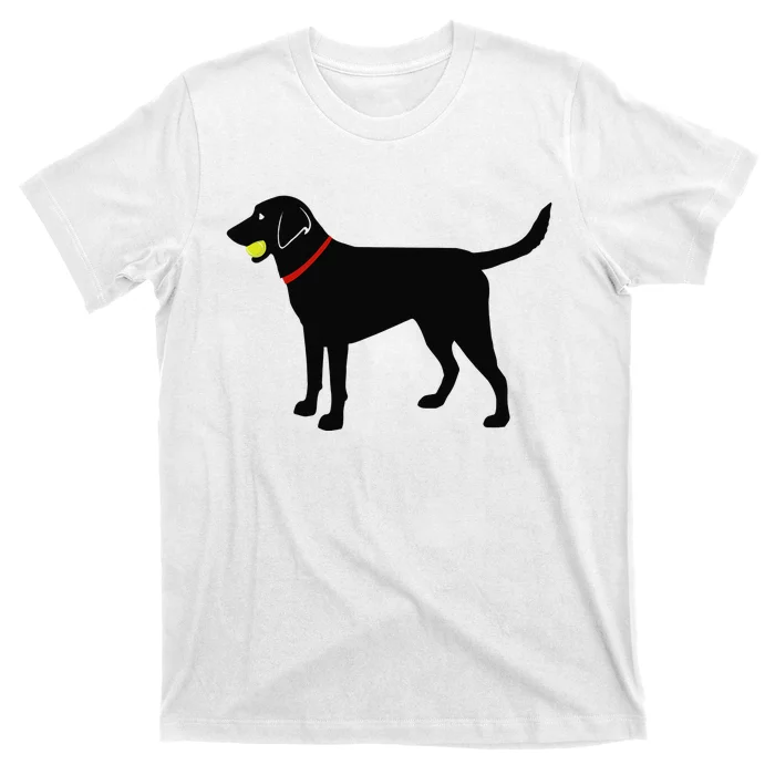 Labrador Retriever Fetch Black Lab Play Ball T-Shirt