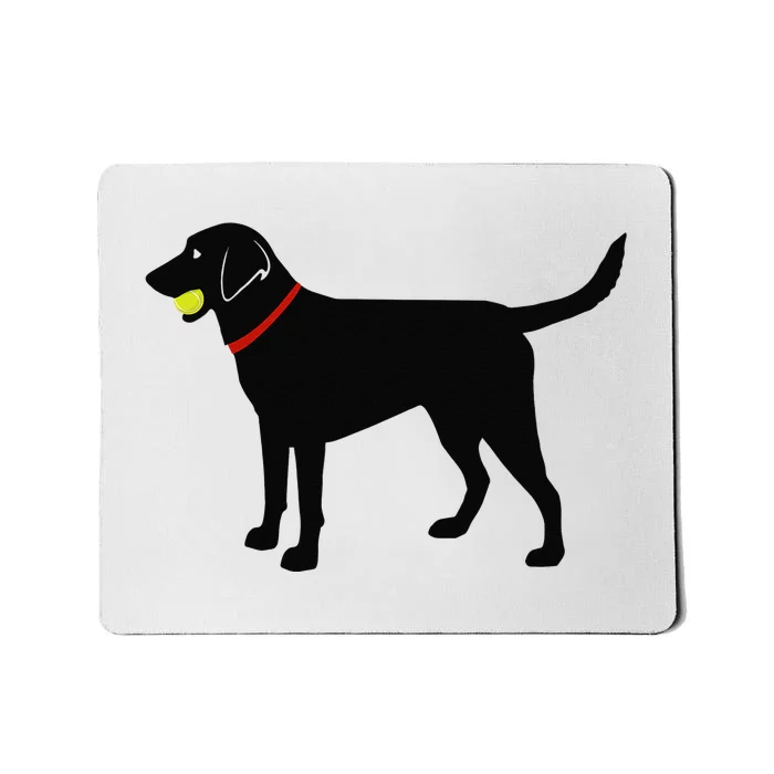 Labrador Retriever Fetch Black Lab Play Ball Mousepad