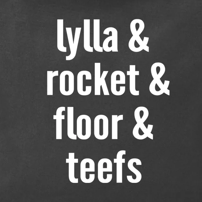 Lylla & Rocket & Floor & Teefs Zip Tote Bag