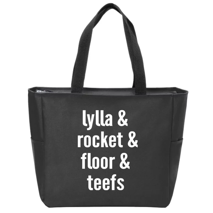 Lylla & Rocket & Floor & Teefs Zip Tote Bag