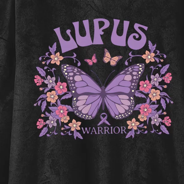 Lupus Ribbon Fibromyalgia Lupus Awareness Hooded Wearable Blanket