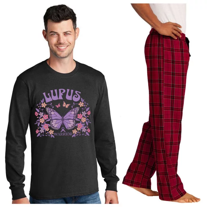 Lupus Ribbon Fibromyalgia Lupus Awareness Long Sleeve Pajama Set