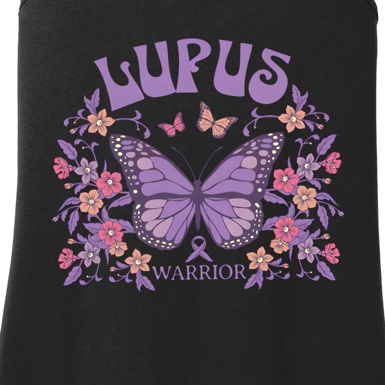 Lupus Ribbon Fibromyalgia Lupus Awareness Ladies Essential Tank