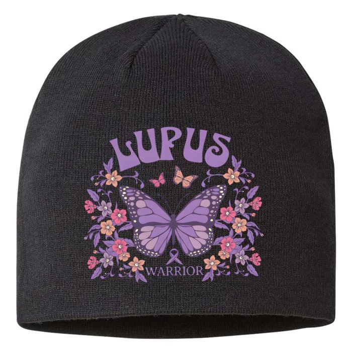 Lupus Ribbon Fibromyalgia Lupus Awareness 8 1/2in Sustainable Knit Beanie