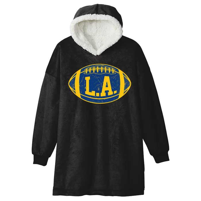 LA Rams Football Hooded Wearable Blanket