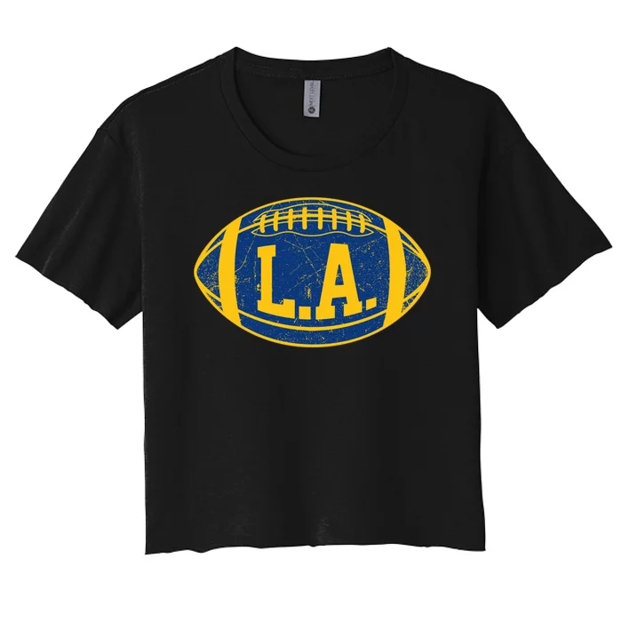 LA Rams Football Women's Crop Top Tee