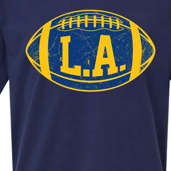 LA Rams Football Sueded Cloud Jersey T-Shirt