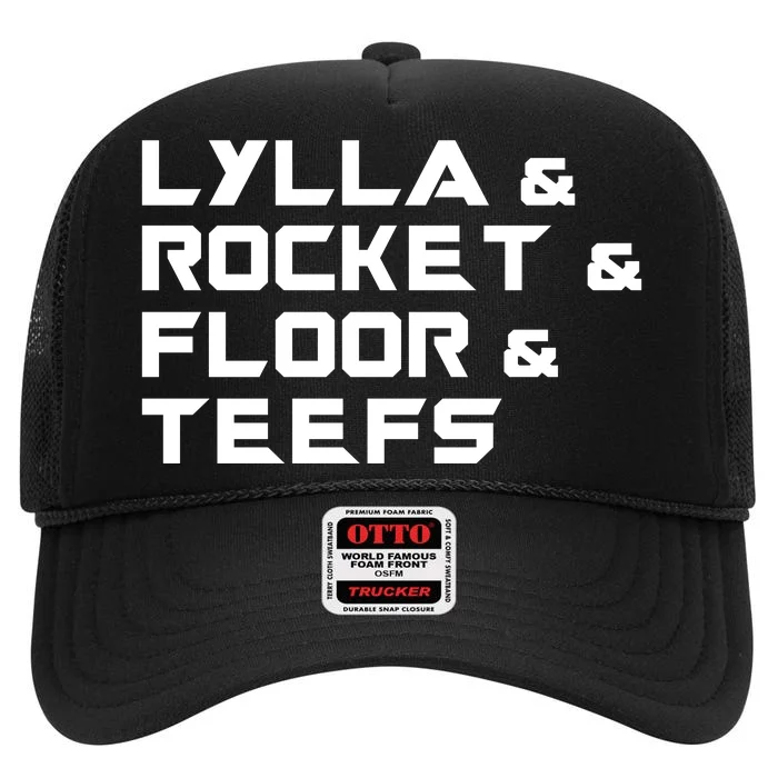 Lylla & Rocket & Floor & Teefs High Crown Mesh Trucker Hat