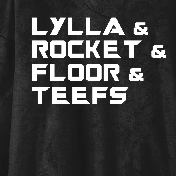 Lylla & Rocket & Floor & Teefs Hooded Wearable Blanket