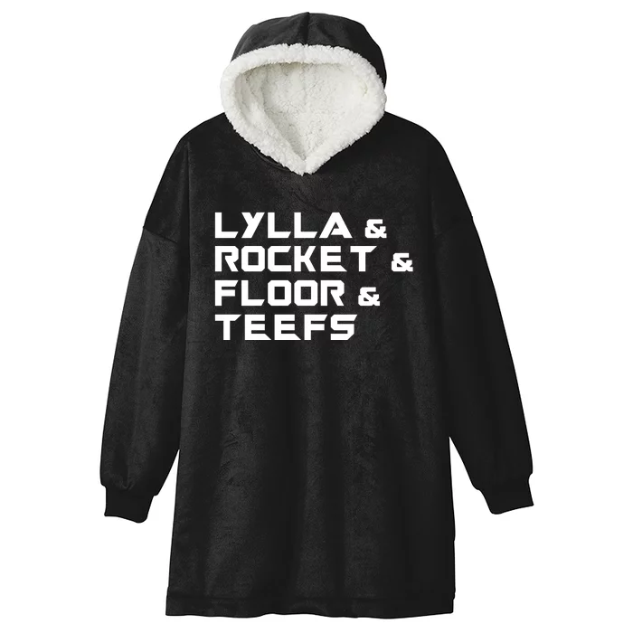 Lylla & Rocket & Floor & Teefs Hooded Wearable Blanket