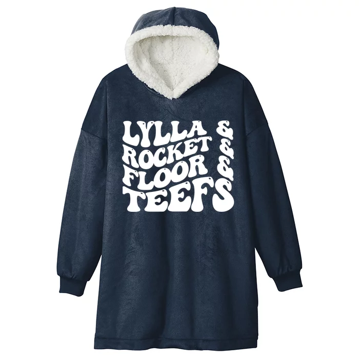 Lylla & Rocket & Floor & Teefs Funny Birthday Quote Hooded Wearable Blanket