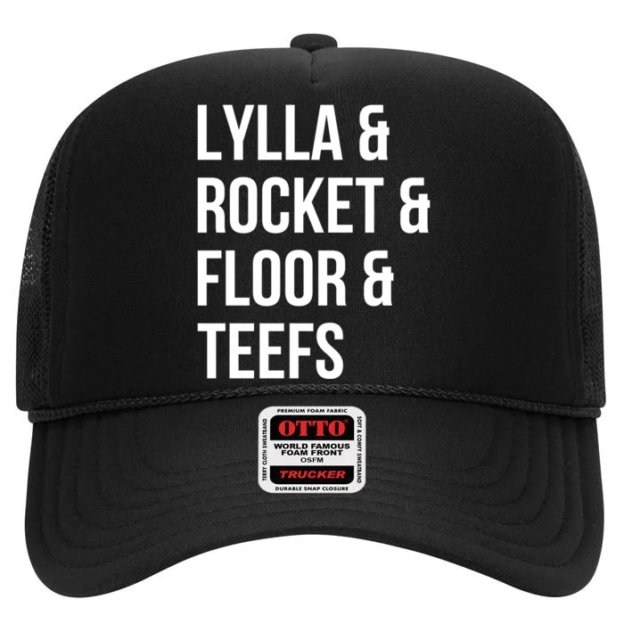 Lylla & Rocket & Floor & Teefs High Crown Mesh Trucker Hat