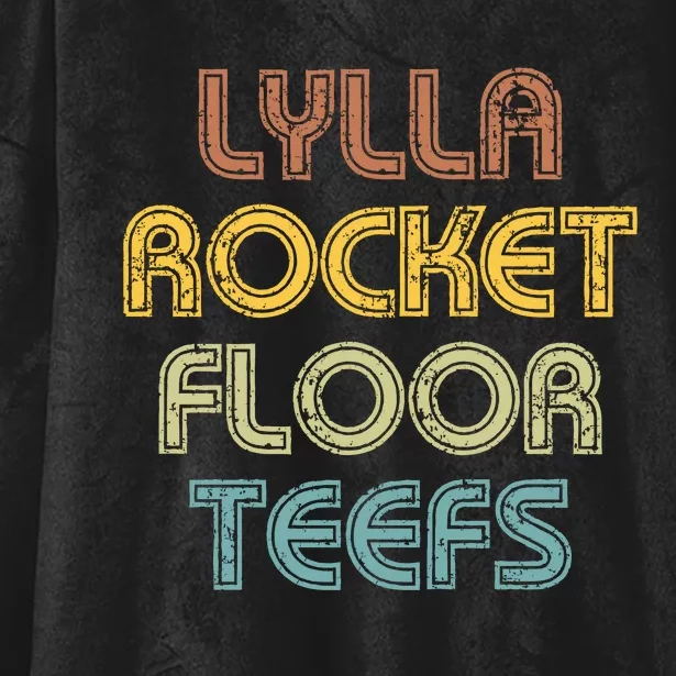 Lylla & Rocket & Floor & Teefs Hooded Wearable Blanket