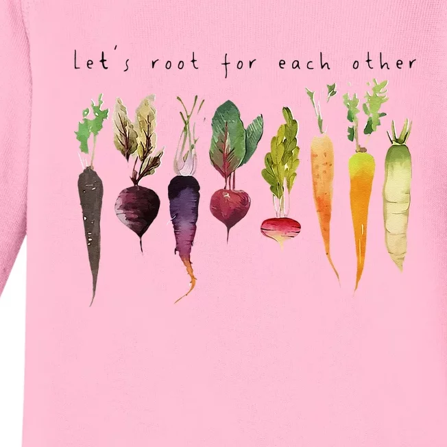 Lets Root For Each Other And Watch Each Other Grow Baby Long Sleeve Bodysuit