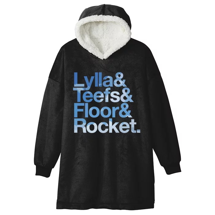 Lylla & Rocket & Floor & Teefs Funny Hooded Wearable Blanket