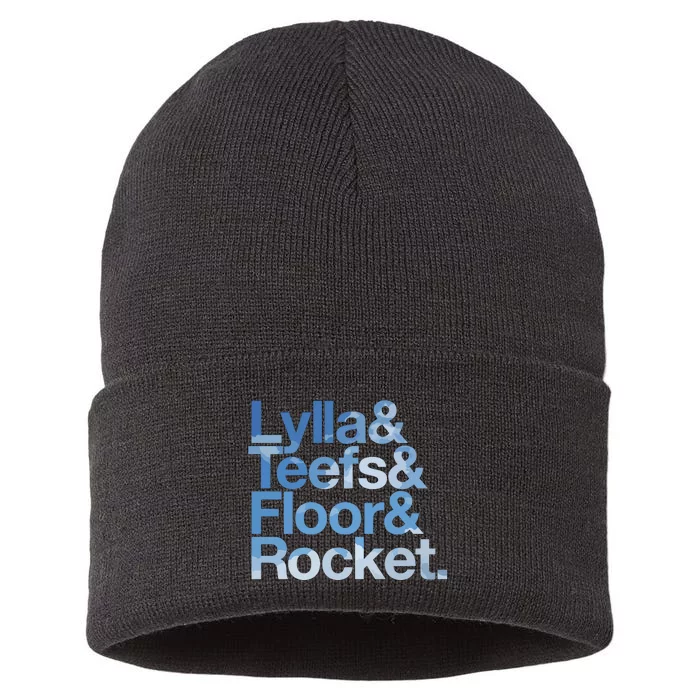 Lylla & Rocket & Floor & Teefs Funny Sustainable Knit Beanie