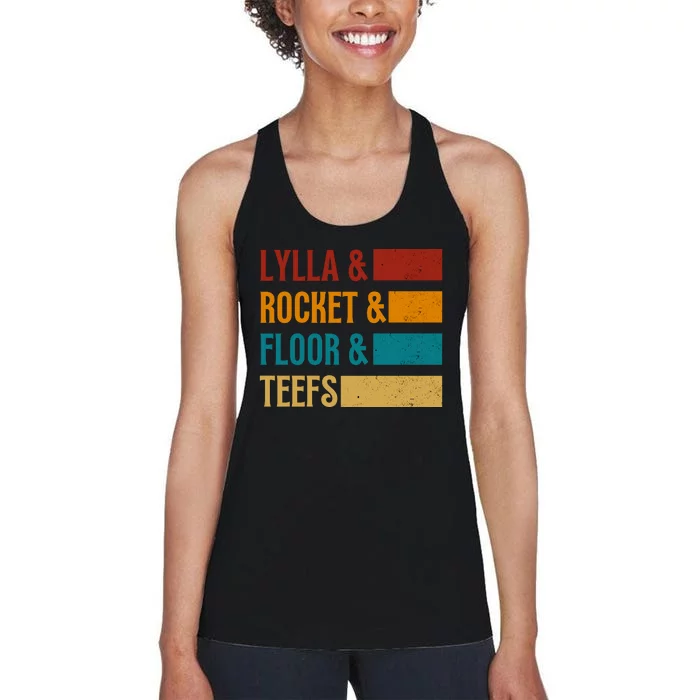 Lylla & Rocket & Floor & Teefs Women's Racerback Tank