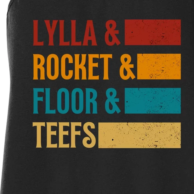 Lylla & Rocket & Floor & Teefs Women's Racerback Tank