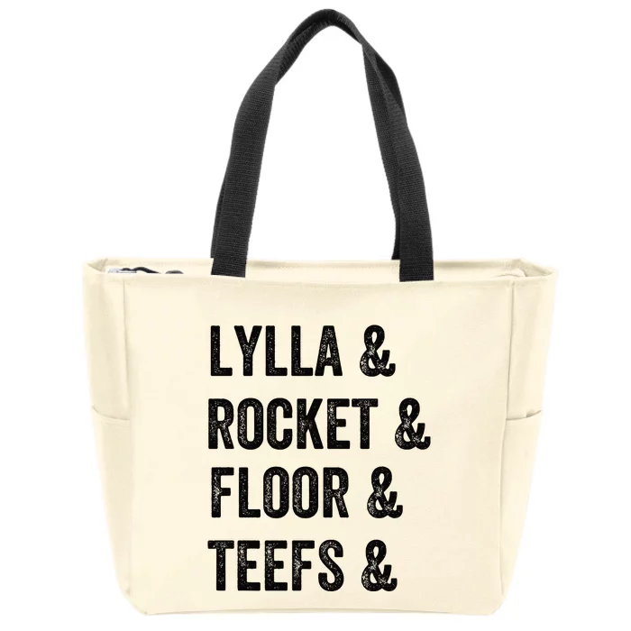 Lylla Rocket Floor And Teefs Zip Tote Bag