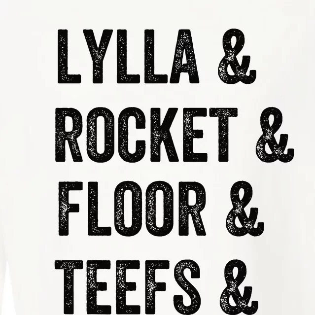 Lylla Rocket Floor And Teefs Cropped Pullover Crew