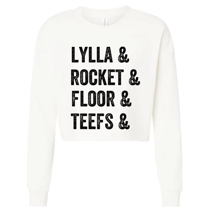 Lylla Rocket Floor And Teefs Cropped Pullover Crew