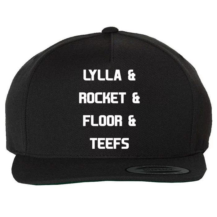 LYLLA & ROCKET & FLOOR & TEEFS Wool Snapback Cap