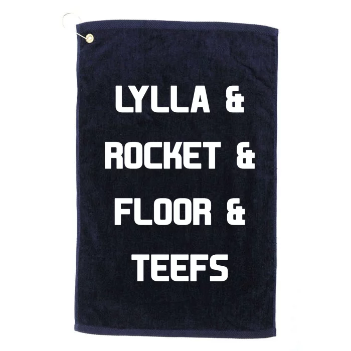 LYLLA & ROCKET & FLOOR & TEEFS Platinum Collection Golf Towel