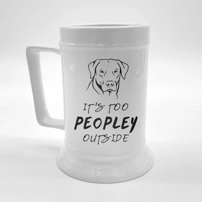 Labrador Retriever Funny Dog Lover Funny Gift For Birthday Xmas Cool Gift Front & Back Beer Stein