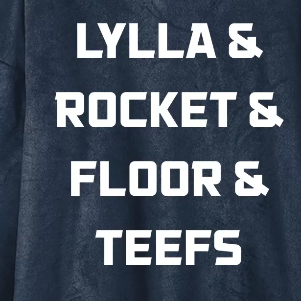 Lylla Rocket Floor And Teefs Hooded Wearable Blanket