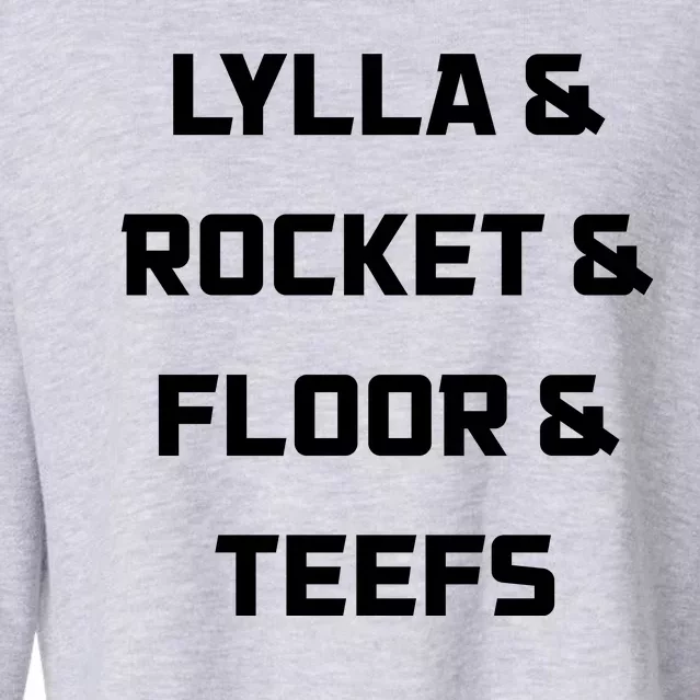 Lylla Rocket Floor And Teefs Cropped Pullover Crew