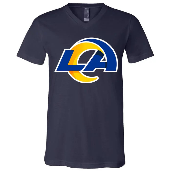 LA  Los Angeles Football V-Neck T-Shirt